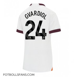 Manchester City Josko Gvardiol #24 Replika Bortatröja Damer 2023-24 Kortärmad